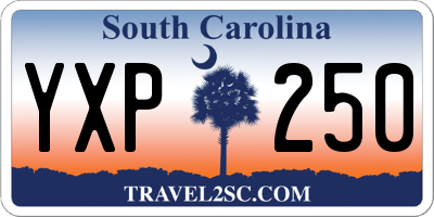 SC license plate YXP250