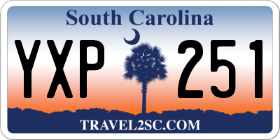 SC license plate YXP251