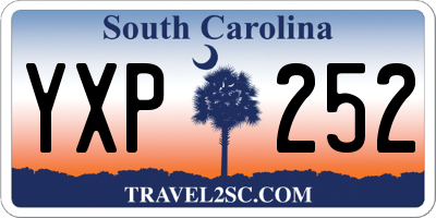 SC license plate YXP252