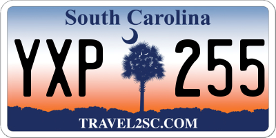 SC license plate YXP255