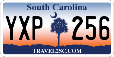 SC license plate YXP256