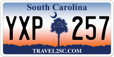 SC license plate YXP257