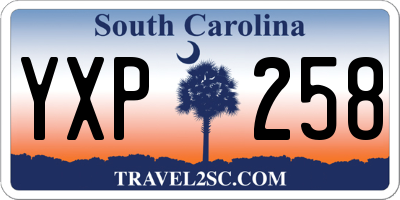 SC license plate YXP258