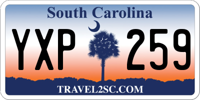 SC license plate YXP259