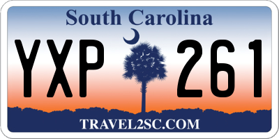 SC license plate YXP261