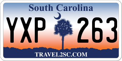 SC license plate YXP263