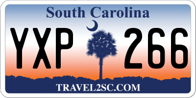SC license plate YXP266