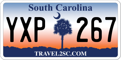SC license plate YXP267