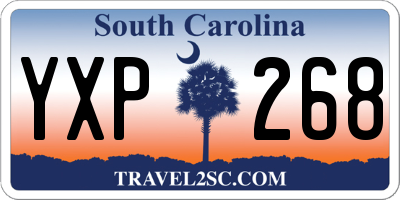 SC license plate YXP268