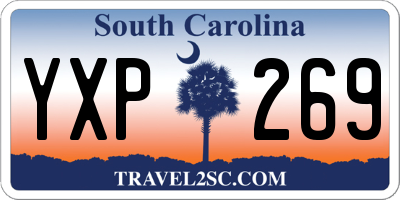 SC license plate YXP269