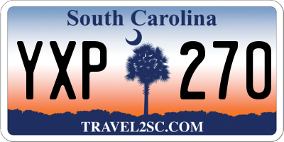 SC license plate YXP270