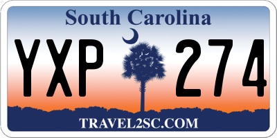 SC license plate YXP274