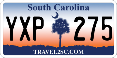 SC license plate YXP275