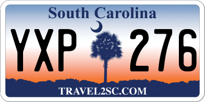 SC license plate YXP276