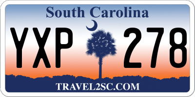 SC license plate YXP278