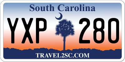 SC license plate YXP280