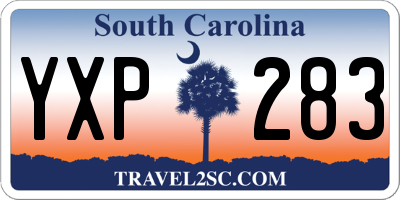 SC license plate YXP283
