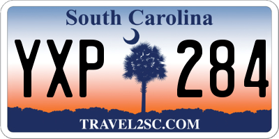 SC license plate YXP284