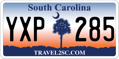 SC license plate YXP285
