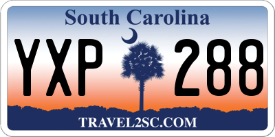 SC license plate YXP288