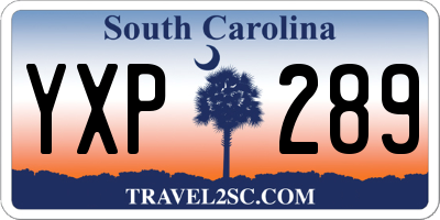SC license plate YXP289