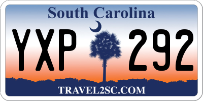 SC license plate YXP292