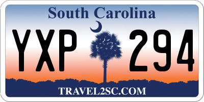 SC license plate YXP294