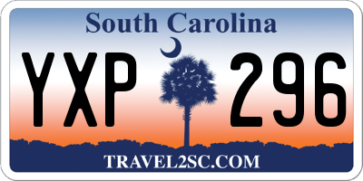 SC license plate YXP296