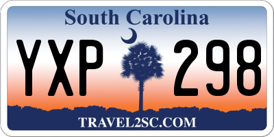 SC license plate YXP298