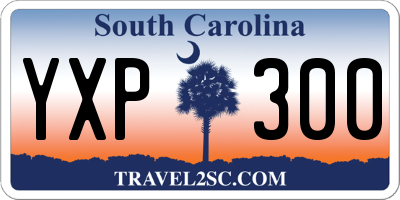 SC license plate YXP300