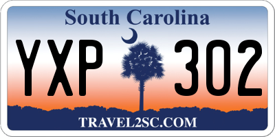 SC license plate YXP302