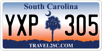 SC license plate YXP305
