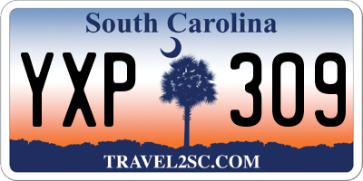 SC license plate YXP309