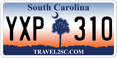 SC license plate YXP310