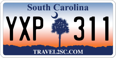 SC license plate YXP311