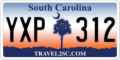 SC license plate YXP312