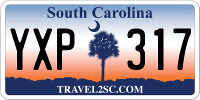 SC license plate YXP317