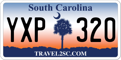 SC license plate YXP320