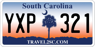 SC license plate YXP321
