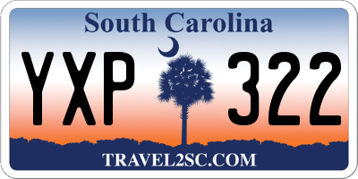 SC license plate YXP322