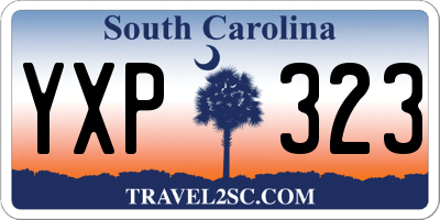 SC license plate YXP323