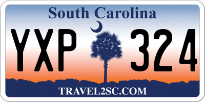 SC license plate YXP324