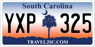 SC license plate YXP325