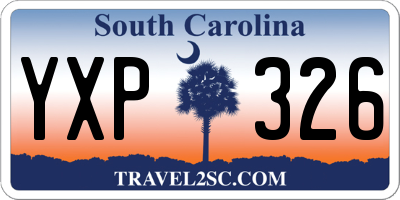 SC license plate YXP326
