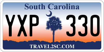 SC license plate YXP330