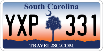 SC license plate YXP331