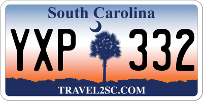 SC license plate YXP332