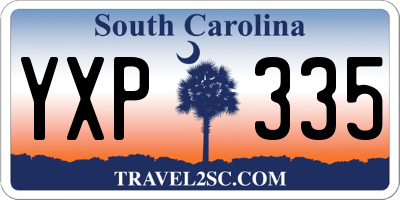 SC license plate YXP335