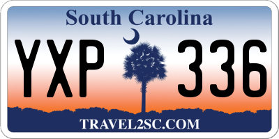 SC license plate YXP336