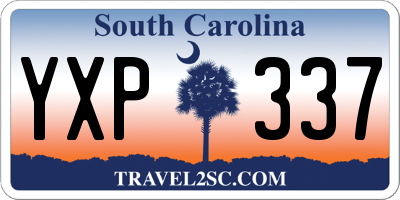 SC license plate YXP337